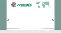 Desktop Screenshot of peermusic.de