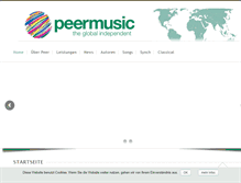 Tablet Screenshot of peermusic.de