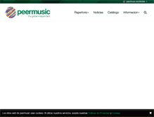 Tablet Screenshot of peermusic.es